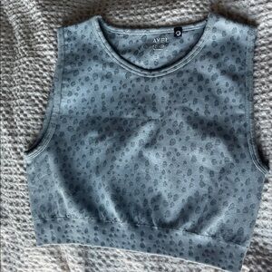 AYBL Grey Leopard Print Sleeveless Top